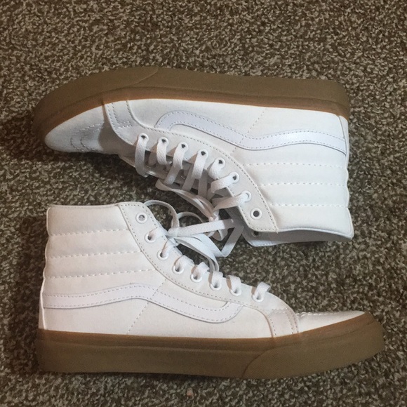 white vans with tan sole